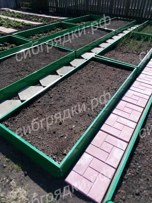 Грядки с двусторонним покрытием 15 см в Краснодаре